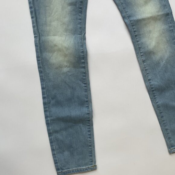 Guess Women’s Power Curvy Mid Rise Skinny Jeans Light Blue Size 27 - Picture 3 of 13